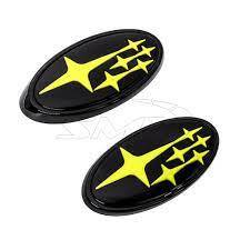 Front & Rear Gloss Emblems for OEM Grille (WRX MY22+)-3