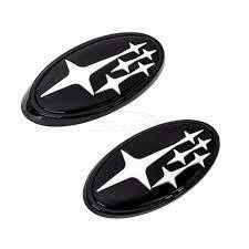 Front & Rear Gloss Emblems for OEM Grille (WRX MY22+)-5
