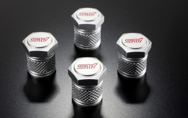 STI VALVE CAP SET WRX/STI VA (SILVER)