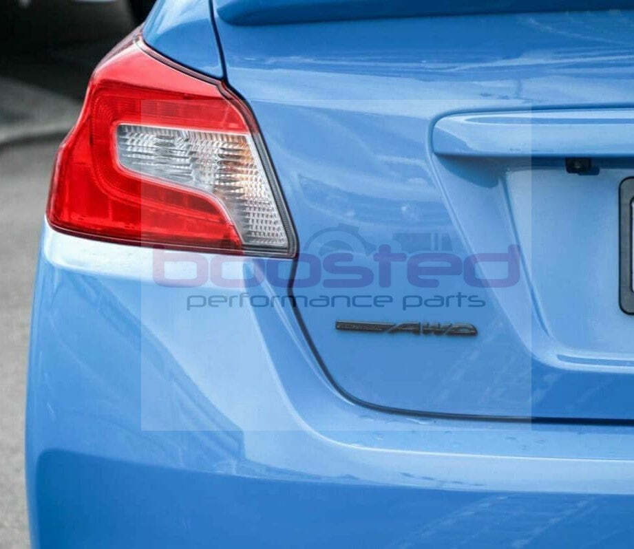 Rear Boot Lid Ornament/Badge BLACK 'AWD' (WRX MY15-18)-1