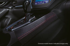 Centre Console Ornament CVT - Red Stitch (WRX MY22+)-2
